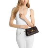image:imageMichael Kors Womens Hamilton Moderne Extra Small Flap CrossbodyGoldtone HardwareTextured LeatherChocolate
