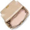image:imageMichael Kors Womens Hamilton Moderne Extra Small Flap CrossbodyGoldtone HardwareTextured LeatherKhaki