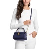 image:imageMichael Kors Womens Hamilton Moderne Extra Small Flap CrossbodyGoldtone HardwareTextured LeatherPrussian Blue
