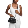 image:imageMichael Kors Womens Hamilton Moderne Extra Small Flap CrossbodySilvertone HardwareEmbossed LeatherBlack