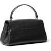 image:imageMichael Kors Womens Hamilton Moderne Extra Small Flap CrossbodySilvertone HardwareEmbossed LeatherBlack