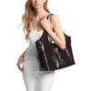 image:imageMichael Kors Womens Henly Large Shopper ToteGoldtone HardwareDistressed LeatherChocolate