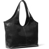 image:imageMichael Kors Womens Henly Large Shopper ToteSilvertone HardwareDistressed LeatherBlack
