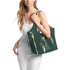 image:imageMichael Kors Womens Henly Large Shopper ToteSilvertone HardwareDistressed LeatherMoss