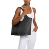 image:imageMichael Kors Womens Henly Large Shopper ToteSilvertone HardwareMk SignatureBlack