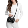 image:imageMichael Kors Womens Jana Extra Small Top Handle Crossbody Bag SilverTone HardwareSequinsBlack