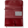 image:imageMichael Kors Womens Jet Set Medium Flap Double Zip Wristlet GoldTone HardwareHaircalfDeep Red