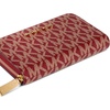 image:imageMichael Kors Womens Jet Set Small Zip Around Card Case GoldTone HardwareMK SignatureDeep Red
