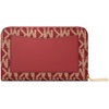 image:imageMichael Kors Womens Jet Set Small Zip Around Card Case GoldTone HardwareMK SignatureDeep Red