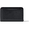 image:imageMichael Kors Womens Jet Set Small Zip Around Card Case SilverTone HardwareHaircalfBlack