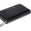 image:imageMichael Kors Womens Jet Set Small Zip Around Card Case SilverTone HardwareHaircalfBlack