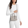 image:imageMichael Kors Womens Laila Extra Small Crossbody Bag SilverTone HardwareEmbossed LeatherHeather Grey