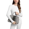 image:imageMichael Kors Womens Laila Medium SatchelSilvertone HardwareEmbossed LeatherHeather Grey