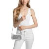 image:imageMichael Kors Womens Maddie Small Convertible Pochette SilverTone HardwareMetallic HaircalfSilver