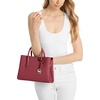 image:imageMichael Kors Womens Ruthie Small SatchelGoldtone HardwareDs Mk Signature Semi Lux SmNappa BkgDeep Red