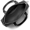 image:imageMichael Kors Womens Shaye Small Dome CrossbodySilvertone HardwareMk SignatureBlack