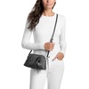 image:imageMichael Kors Womens Shaye Small Dome CrossbodySilvertone HardwareMk SignatureBlack