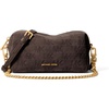 Gold-tone Hardware/Embossed Suede/Chocolate