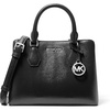 Silver-tone Hardware/Haircalf/Black