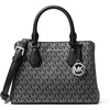 image:imageMichael Kors Womens Camille Small SatchelSilvertone HardwareMk SignatureBlack