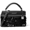image:imageMichael Kors Womens Jana Extra Small Top Handle Crossbody Bag SilverTone HardwareSequinsBlack