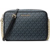 image:imageMichael Kors Womens Jet Set Large Crossbody Bag GoldTone HardwareMK SignatureMidnight