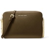 image:imageMichael Kors Womens Jet Set Large Crossbody Bag GoldTone HardwareTextured LeatherLoden