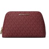 image:imageMichael Kors Womens Jet Set Medium Travel Pouch CharmMK SignatureDeep Red
