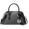 Silver-tone Hardware/Mk Signature/Black