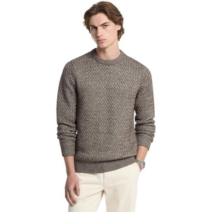 image:imageMichael Kors Mens Cross Hatch Chunky Crew Neck SweaterChocolate