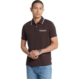 image:imageMichael Kors Mens Patch Logo Short Sleeve PoloChocolate