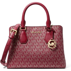 image:imageMichael Kors Womens Camille Small SatchelGoldtone HardwareMk SignatureDeep Red