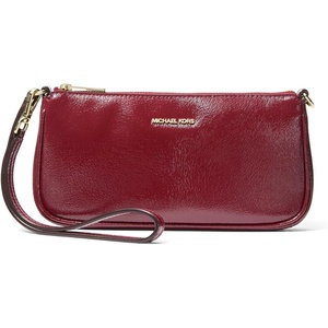 image:imageMichael Kors Womens Maddie Small Convertible Pochette GoldTone HardwareHaircalfDeep Red