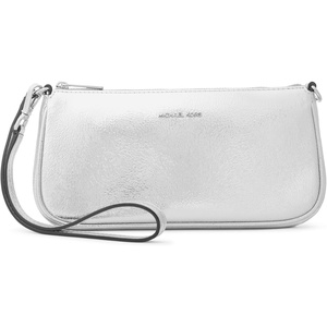 image:imageMichael Kors Womens Maddie Small Convertible Pochette SilverTone HardwareMetallic HaircalfSilver