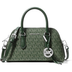 image:imageMichael Kors Womens Shaye Small Dome CrossbodySilvertone HardwareMk SignatureMoss