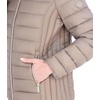 image:imageMichael Kors Womens Hooded Packable Puffer JacketTaupe