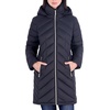 image:imageMichael Kors Womens Long Lightweight Packable Puffer Jacket With HoodBlack