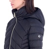 image:imageMichael Kors Womens Long Lightweight Packable Puffer Jacket With HoodBlack