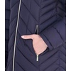 image:imageMichael Kors Womens Long Lightweight Packable Puffer Jacket With HoodNavy