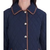 image:imageMichael Kors Womens Diamond Quilted Jacket for Women Stylish Lightweight Jacket with Trim DetailMidnight
