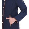 image:imageMichael Kors Womens Diamond Quilted Jacket for Women Stylish Lightweight Jacket with Trim DetailMidnight