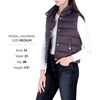 image:imageMichael Kors Womens Lightweight Packable Puffer Vest With BagChocolate