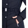 image:imageMichael Kors Womens Long Puffer Coat with Belt and Faux Fur HoodBlack