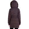 image:imageMichael Kors Womens Long Puffer Coat with Belt and Faux Fur HoodChocolate