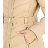 image:imageMichael Kors Womens Long Puffer Coat with Belt and Faux Fur HoodKhaki