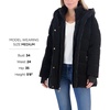 image:imageMichael Kors Womens Shiny Cold Weather Puffer Coat with Insulated BibBlack