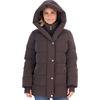 image:imageMichael Kors Womens Shiny Cold Weather Puffer Coat with Insulated BibChocolate