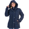 image:imageMichael Kors Womens Shiny Cold Weather Puffer Coat with Insulated BibNavy