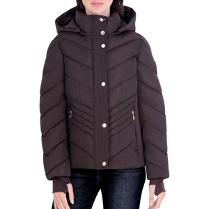 image:imageMichael Kors Womens Active Lightweight Hooded Puffer JacketChocolate