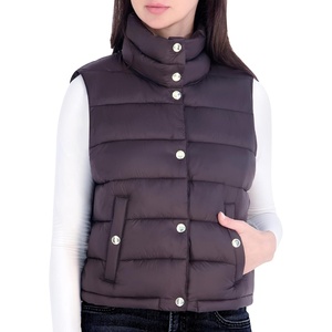 image:imageMichael Kors Womens Lightweight Packable Puffer Vest With BagChocolate